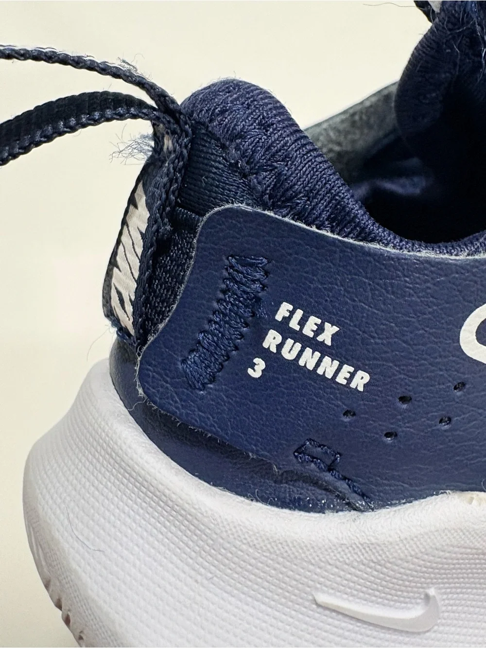 Nike Kids Navy Blue & White Slip-On Sneakers